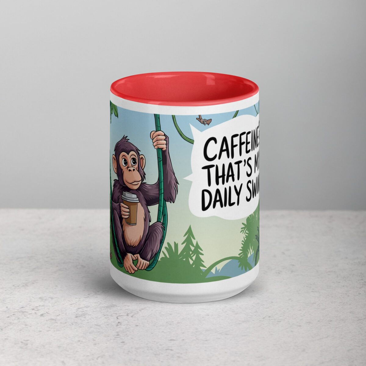 Caffeine? That’s My Daily Swing Monkey Mug - Image 10