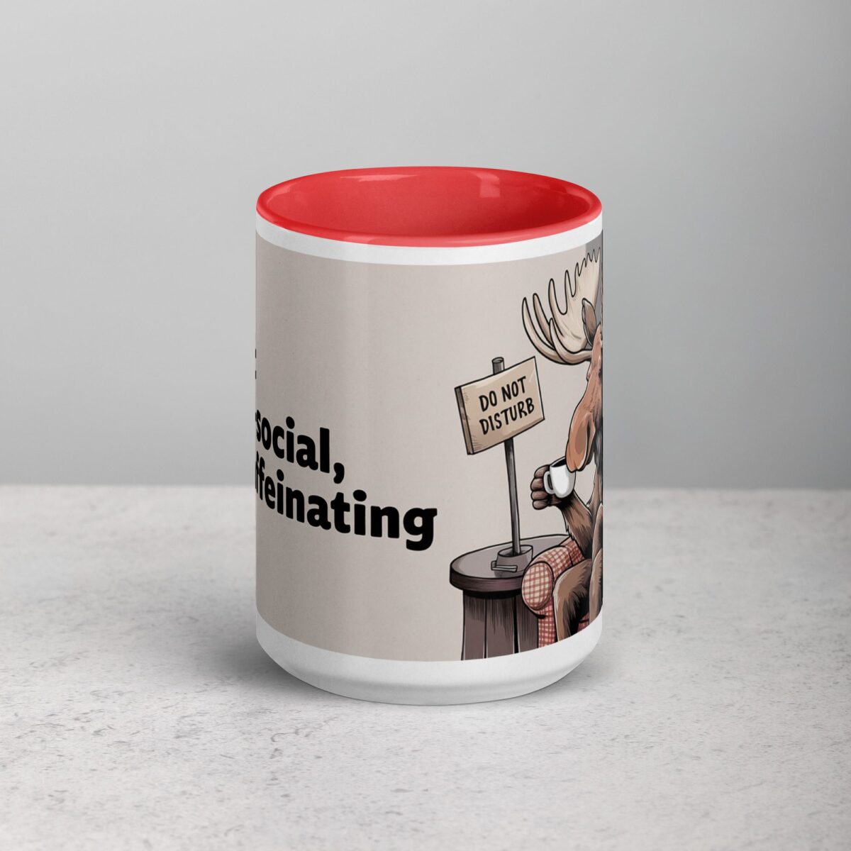 I’m Not Antler-Social, Just Caffeinating Moose Mug - Image 10