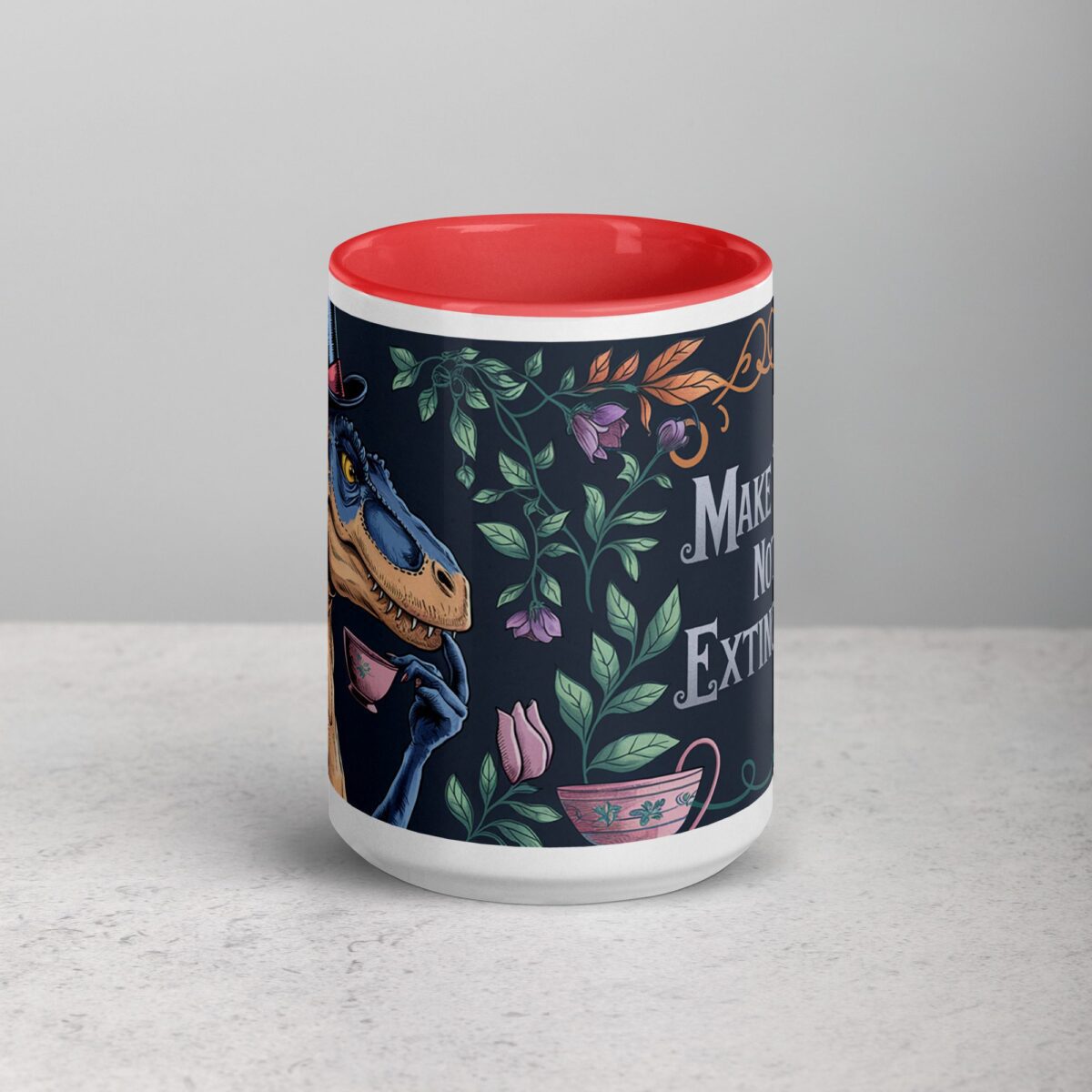 Make Tea, Not Extinction Dinosaur Cup - Image 10
