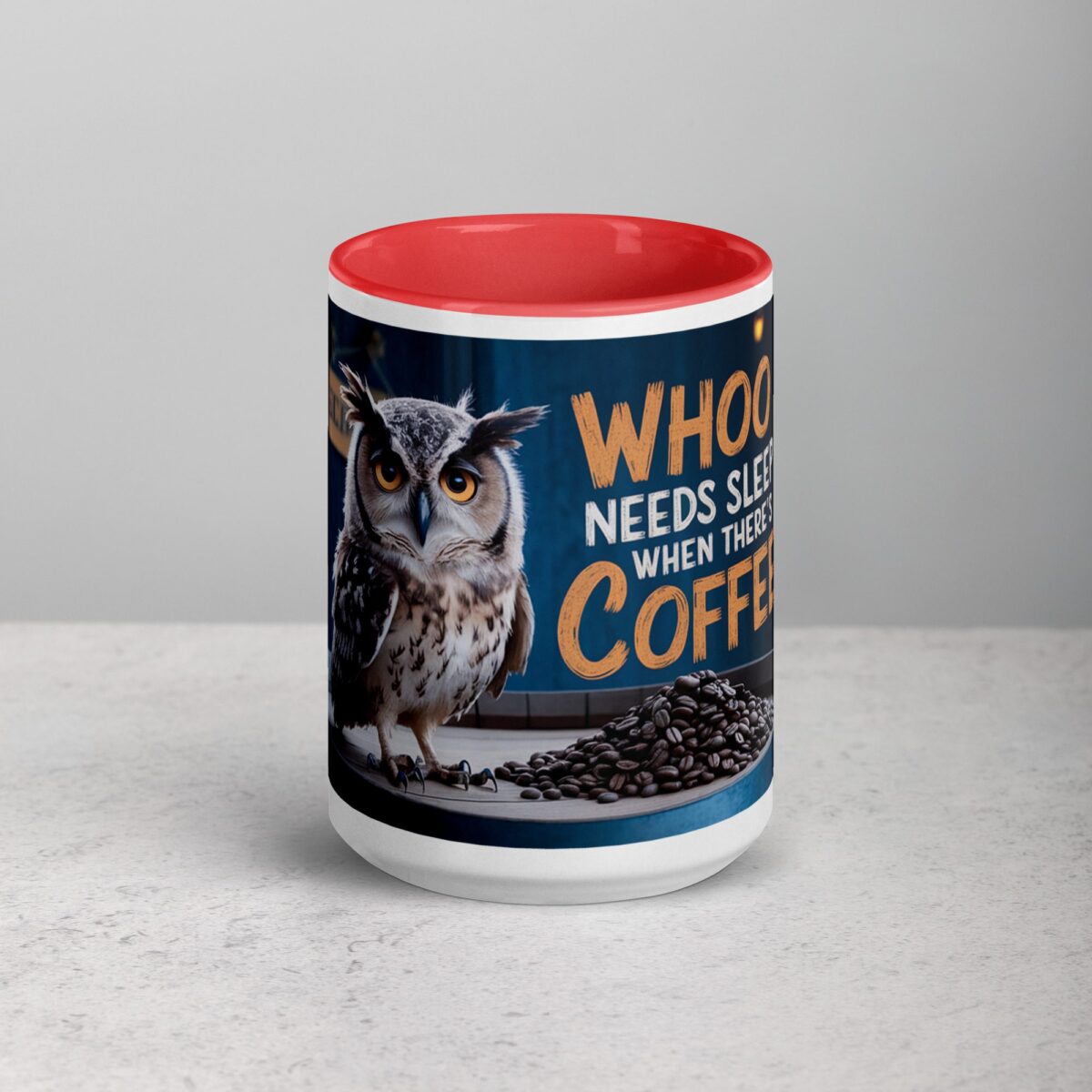 Whoo Needs Sleep When There's Coffee? Owl Mug - Image 10