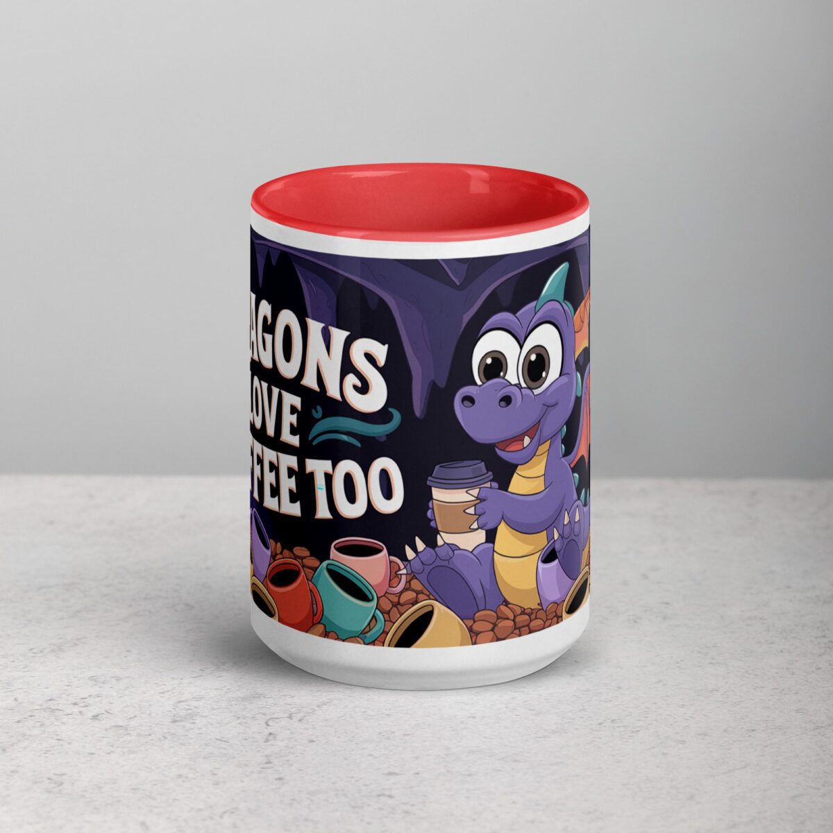 Dragons Love Coffee Too Mug - Image 10