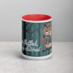 Feathers Fluffed, Coffee Cup Clutched Owl Mug - Image 10