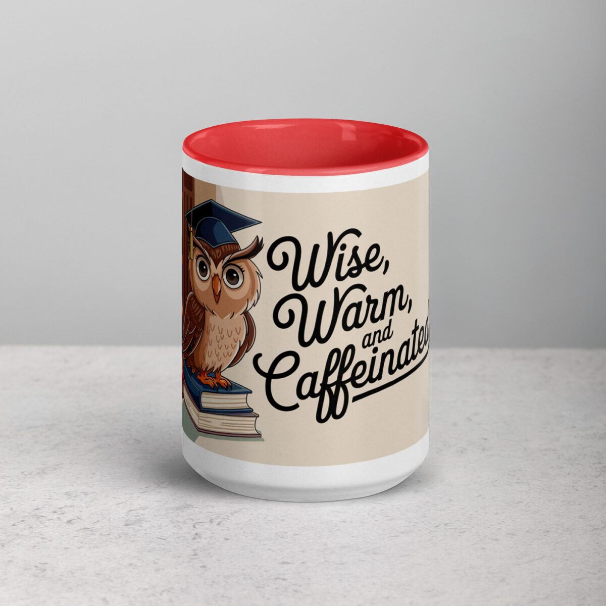 Wise, Warm, and Caffeinated Owl Coffee Mug - Image 10