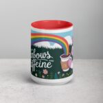 Powered by Rainbows and Caffeine Unicorn Mug - Image 10