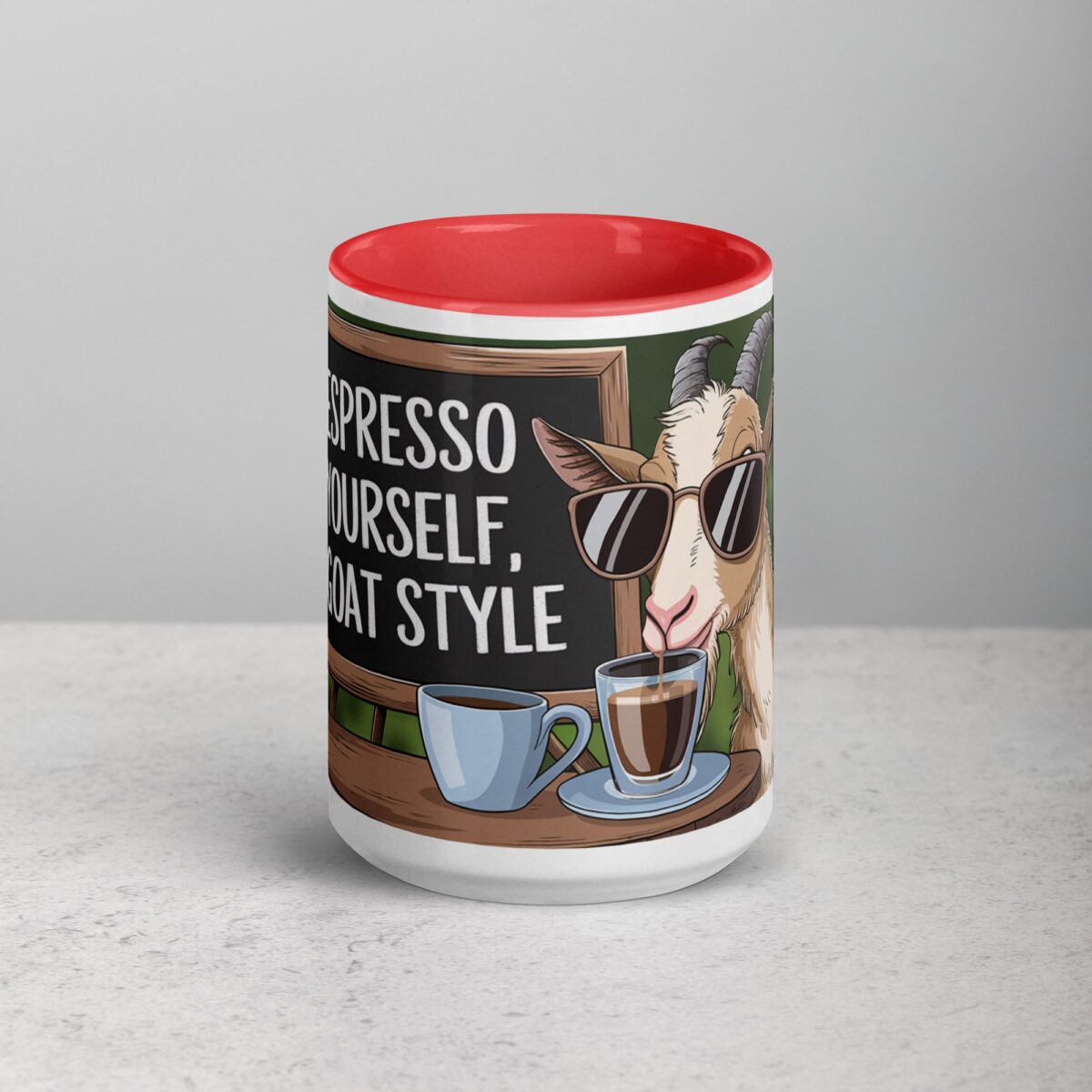 Espresso Yourself, Goat Style Coffee Mug - Image 10