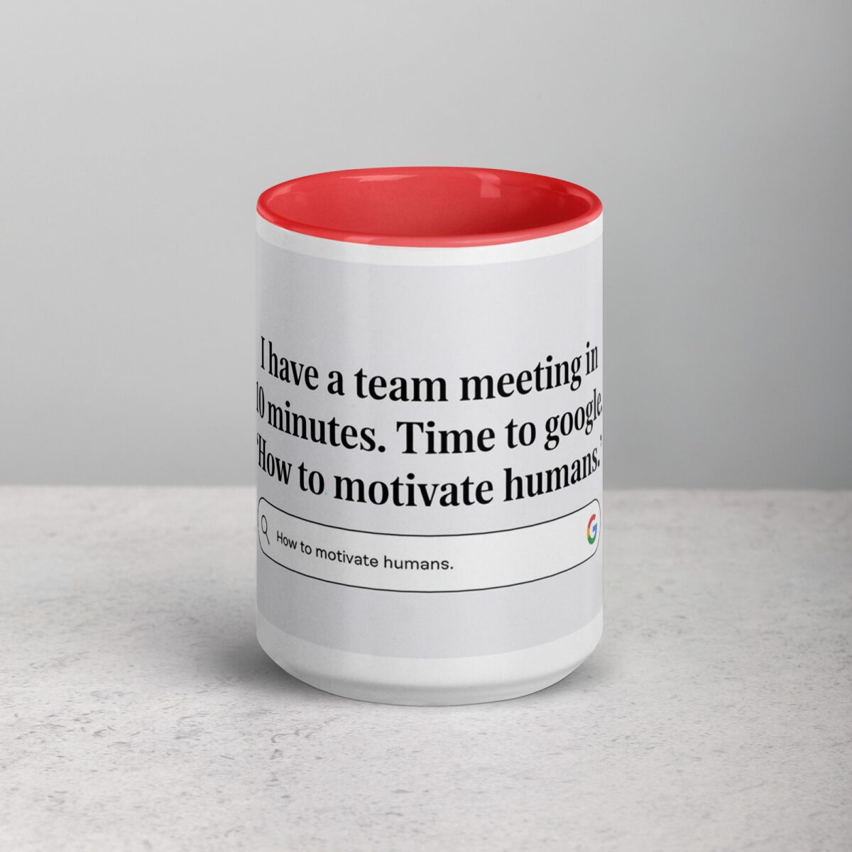 Time to Google ‘How to Motivate Humans Boss Mug - Image 10
