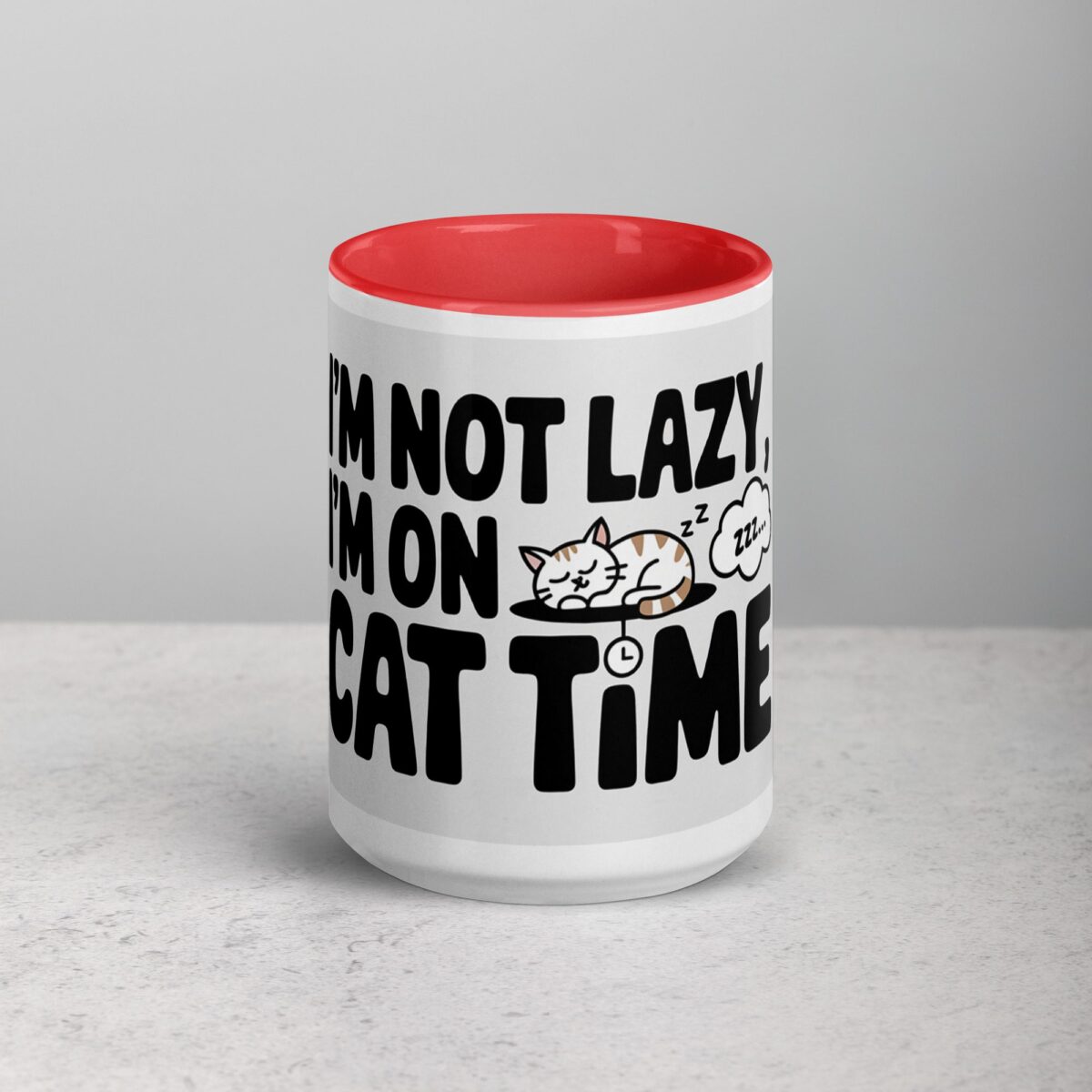 I’m Not Lazy, I’m on Cat Time Coffee Mug - Image 10