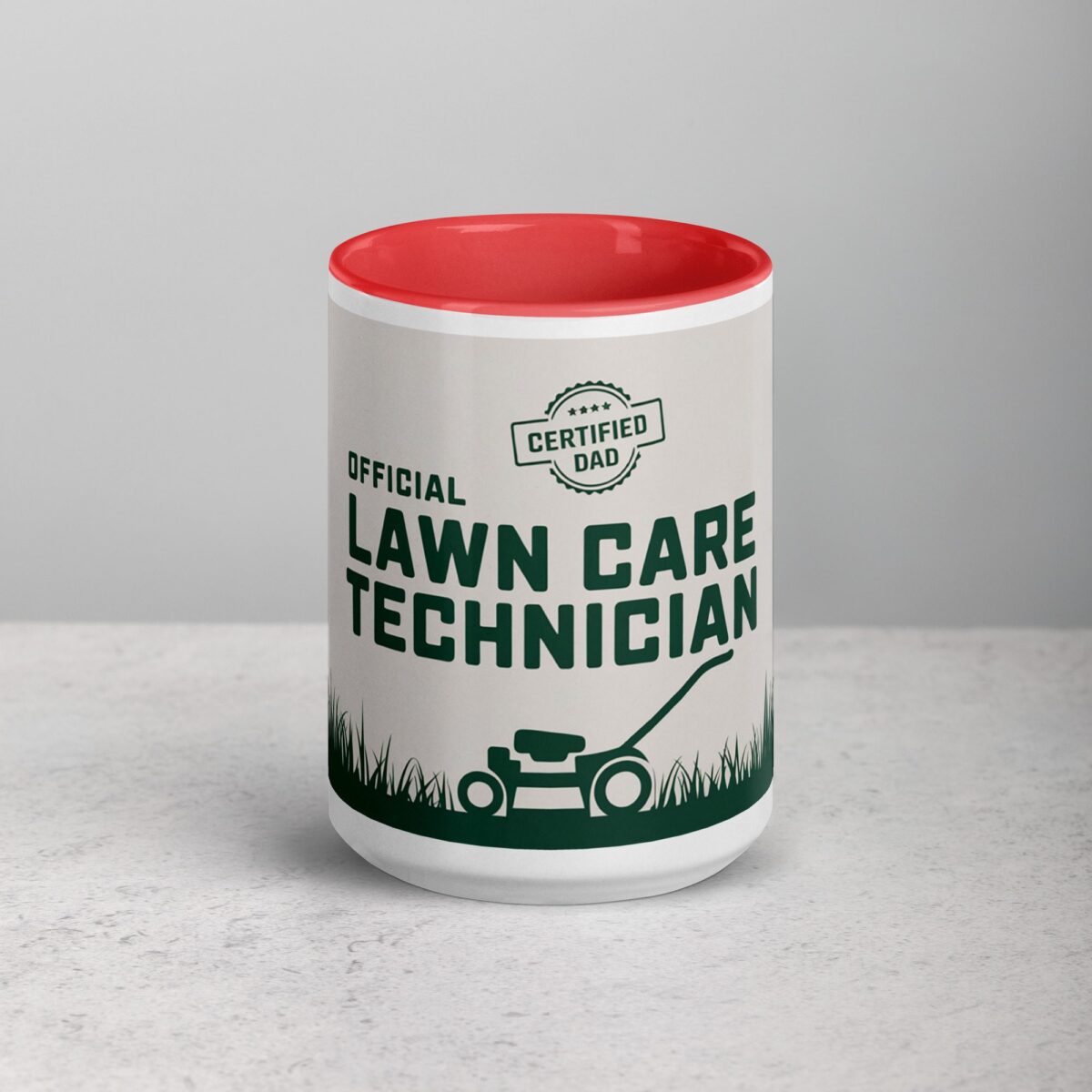 Official Lawn Care Technician Dad Coffee Mug - Image 10