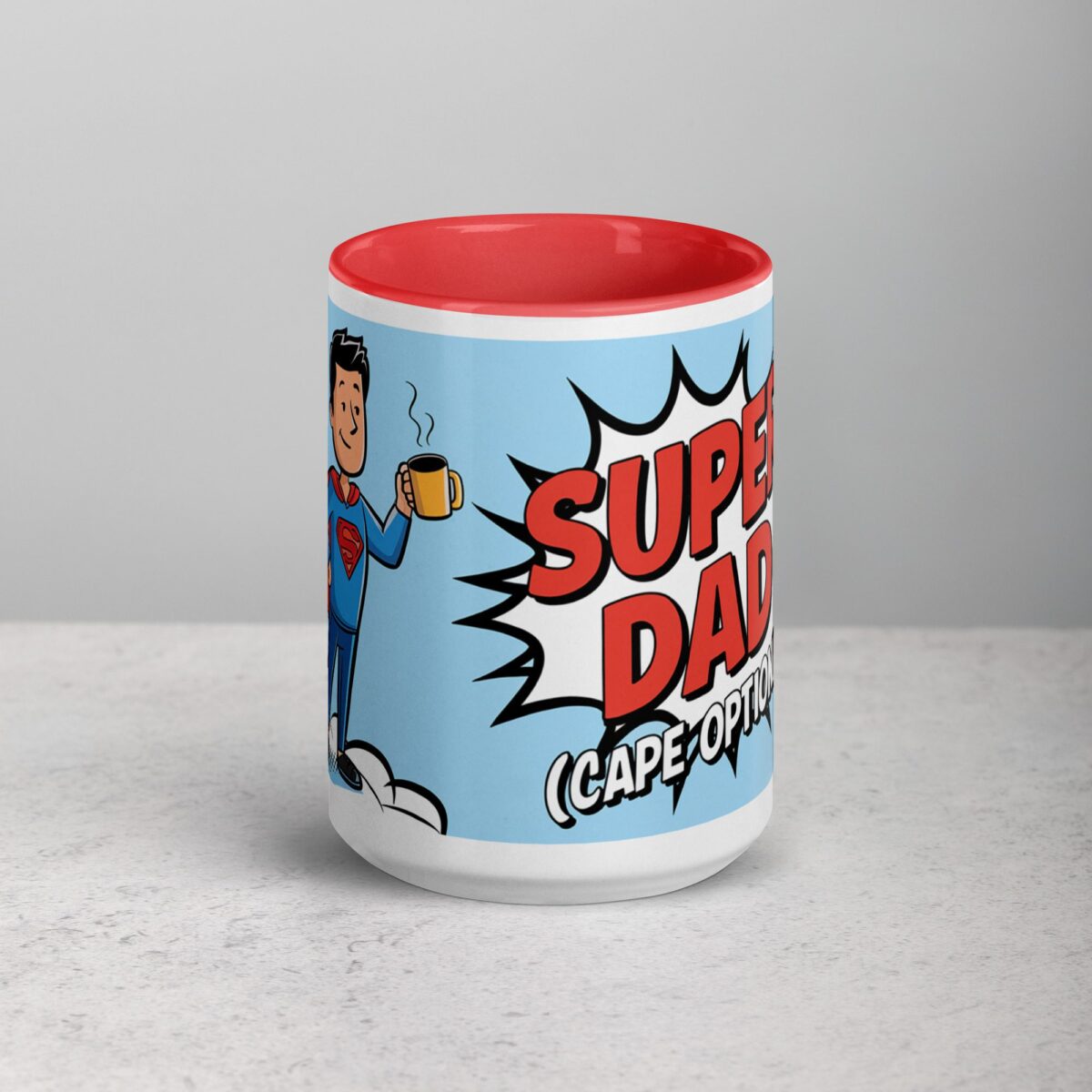 Super Dad Superhero Coffee Mug - Image 10