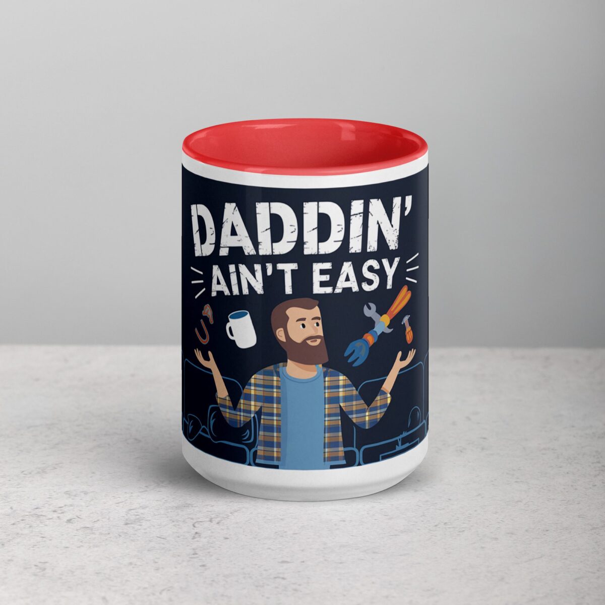 Daddin' Ain't Easy Dad Mug - Image 10