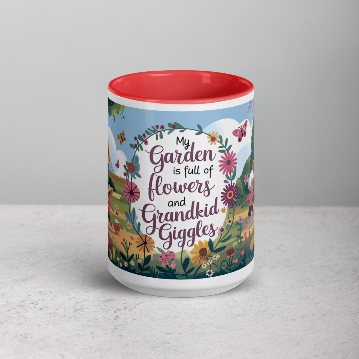 My Garden Is Full of Flowers and Grandkid Giggles Mug - Image 10