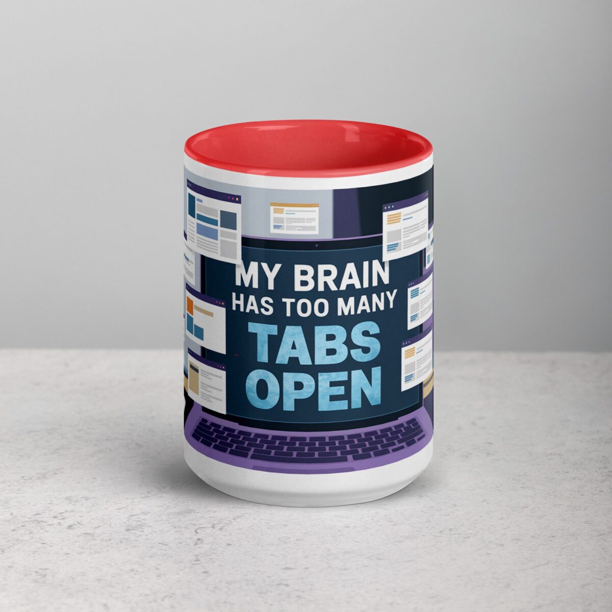 My Brain Has Too Many Tabs Open Sarcastic Mug - Image 10