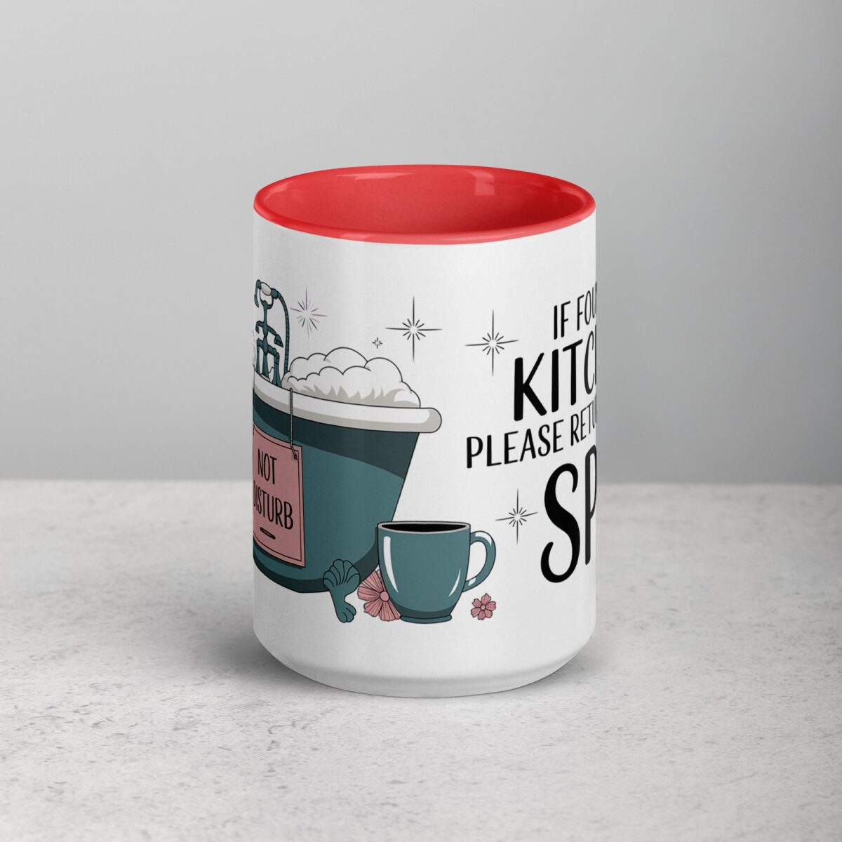 If Found in Kitchen, Please Return to the Spa Wife Mug - Image 10