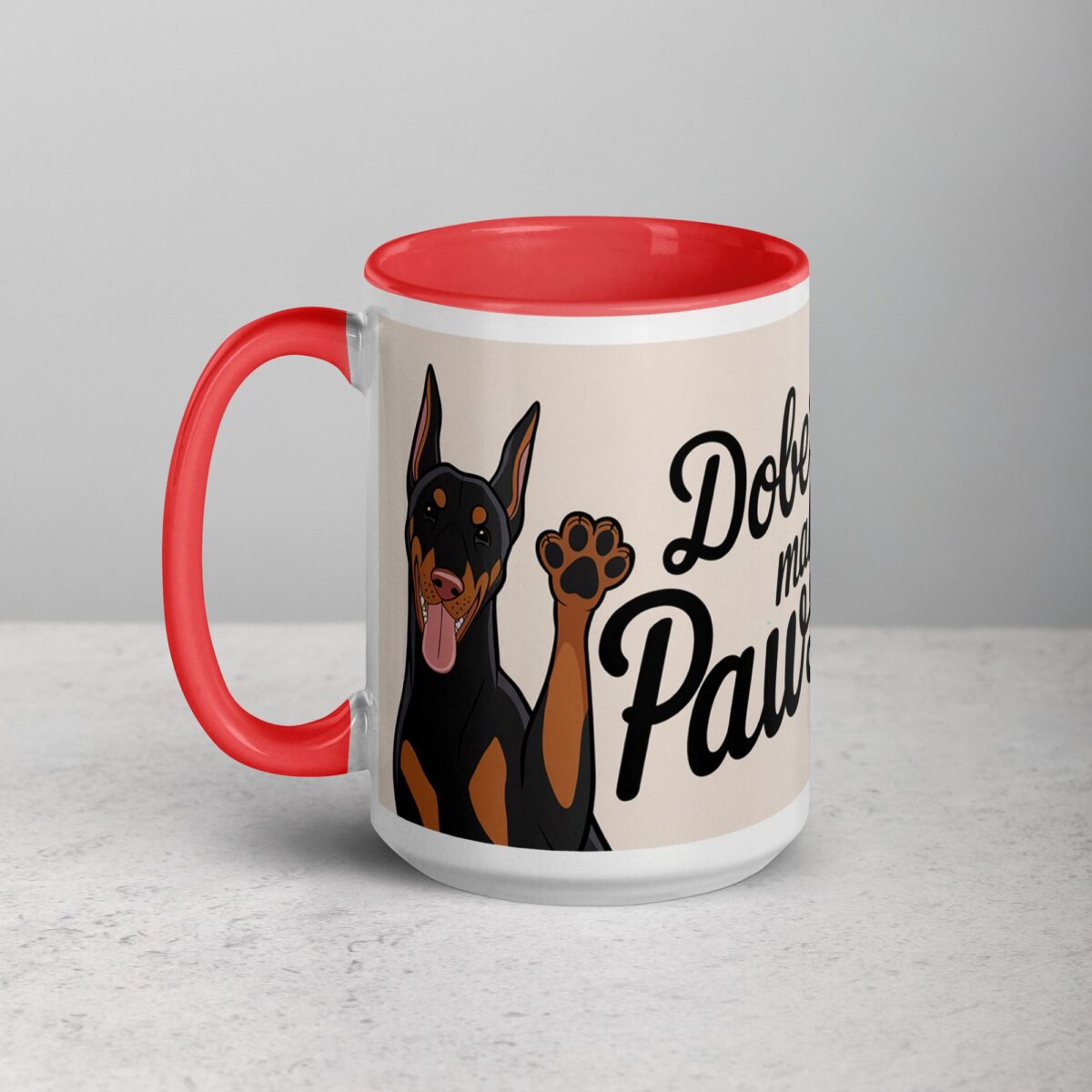 Dobermans Make Life Pawsome Coffee Mug - Image 12