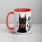 Alert and Adorable: That’s My Doberman Coffee Mug - Image 11