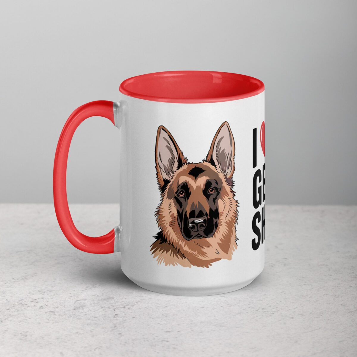 I ❤️ My German Shepherd Coffee Mug & Tea Cup - Image 11