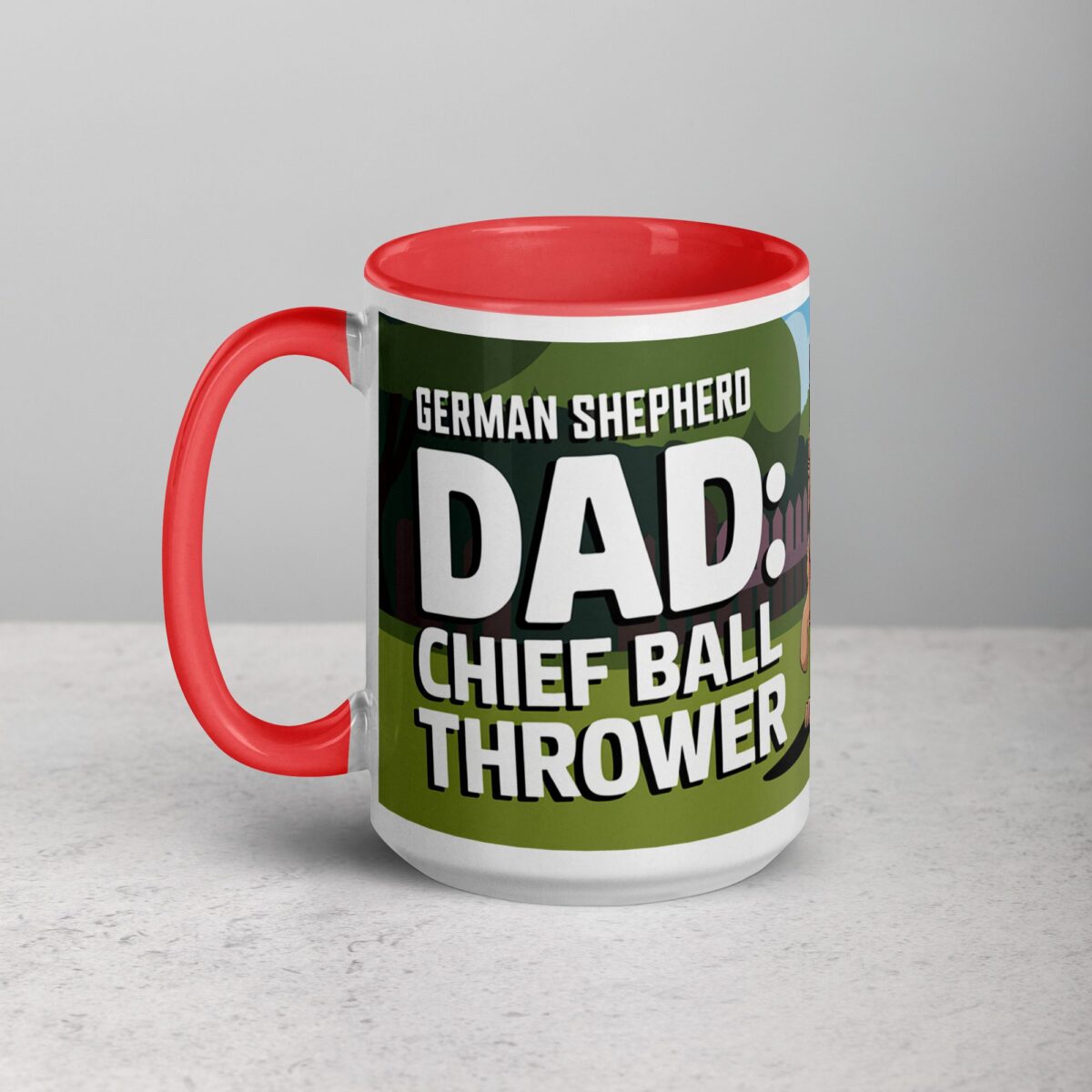 German Shepherd Dad: Chief Ball Thrower Mug - Image 11