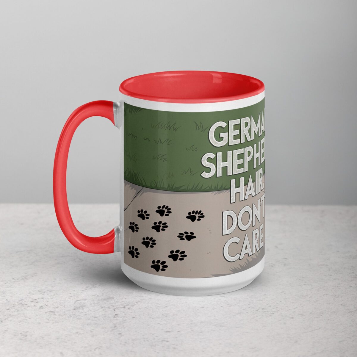 German Shepherd Hair, Don’t Care Coffee Mug - Image 11