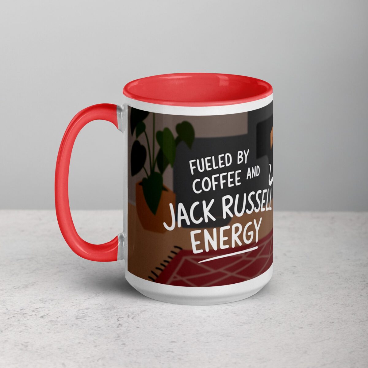 Fueled by Coffee and Jack Russell Energy Mug - Image 11