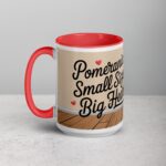 Pomeranians: Small Size, Big Heart Coffee Mug - Image 11