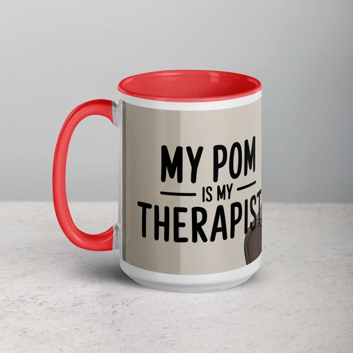 My Pom Is My Therapist Coffee Mug - Image 11
