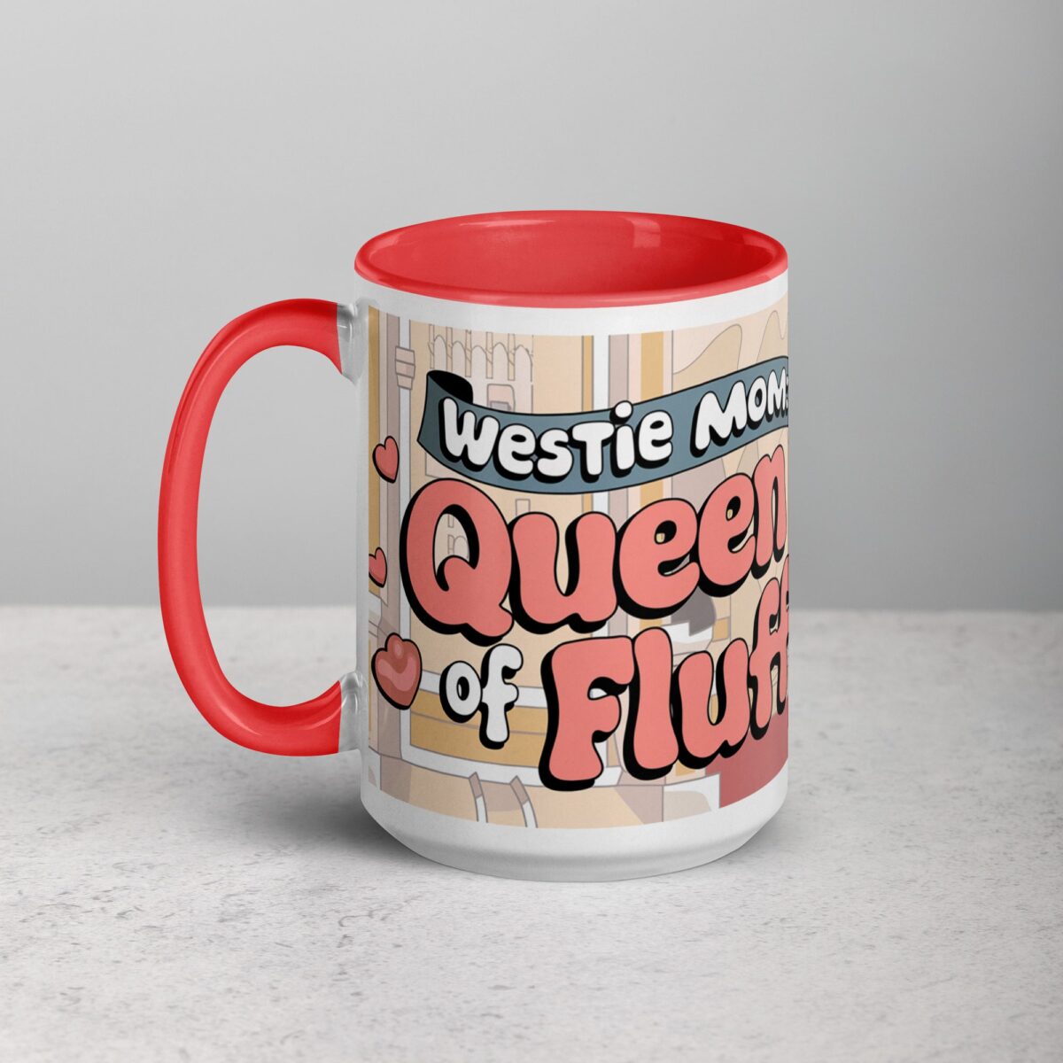 Westie Mom: Queen of Fluff Coffee Mug - Image 11