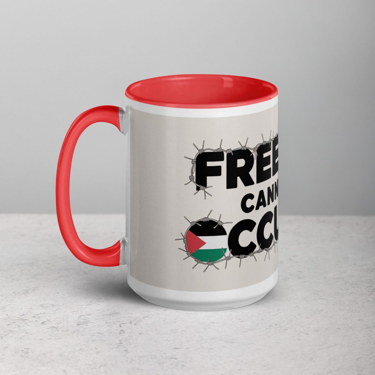 Freedom Cannot Be Occupied Palestine Mug - Image 11