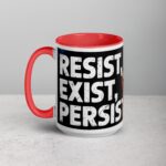 Resist, Exist, Persist Palestine Mug - Image 11