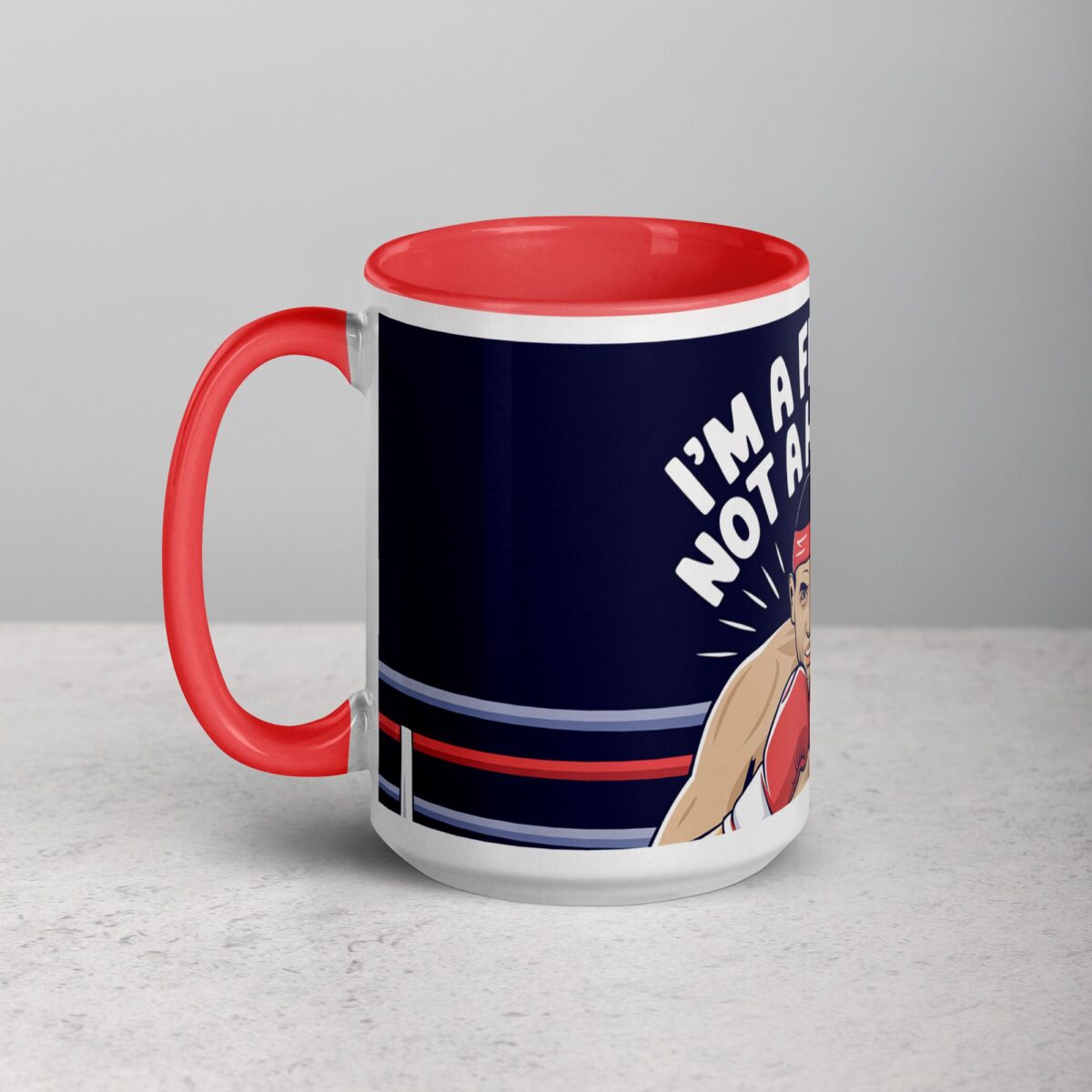 I’m a Fighter, Not a Hugger Boxing Mug - Image 11