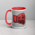 Hit Hard, Stay Humble Boxing Mug - Image 11