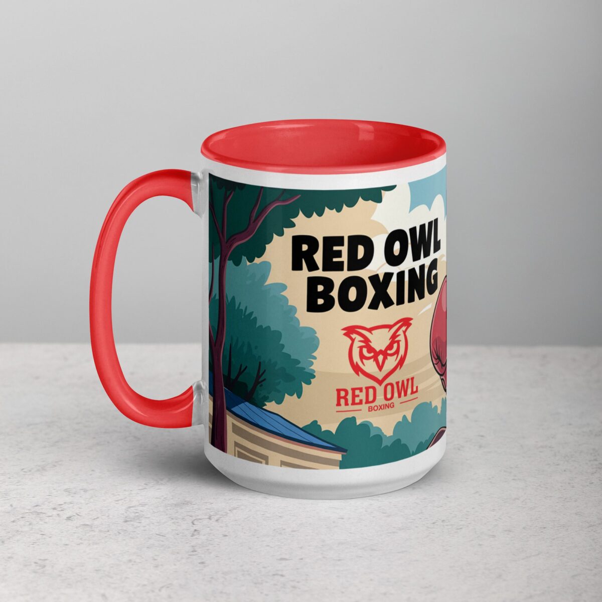 Red Owl Boxing Limited Edition Coffee Mug - Image 11