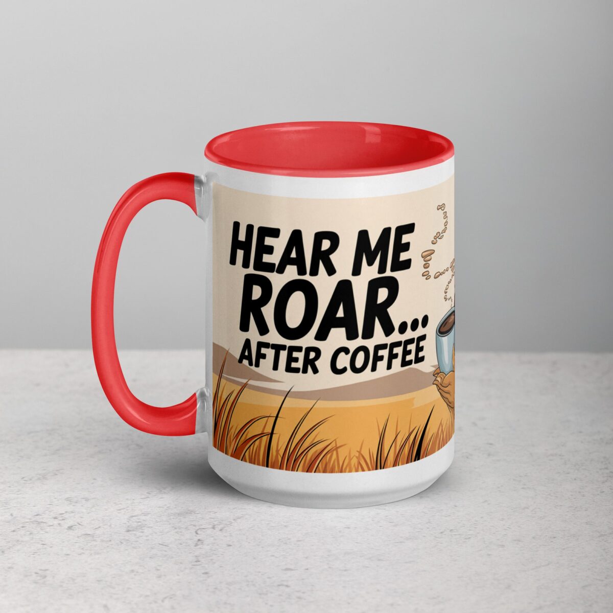 Hear Me Roar... After Coffee Lion Mug - Image 11