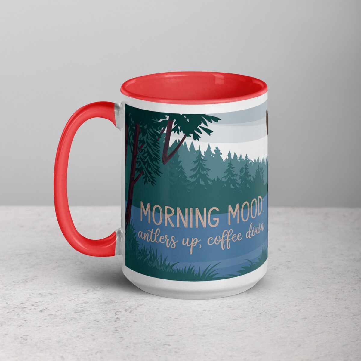 Morning Mood: Antlers Up, Coffee Down Mug - Image 11