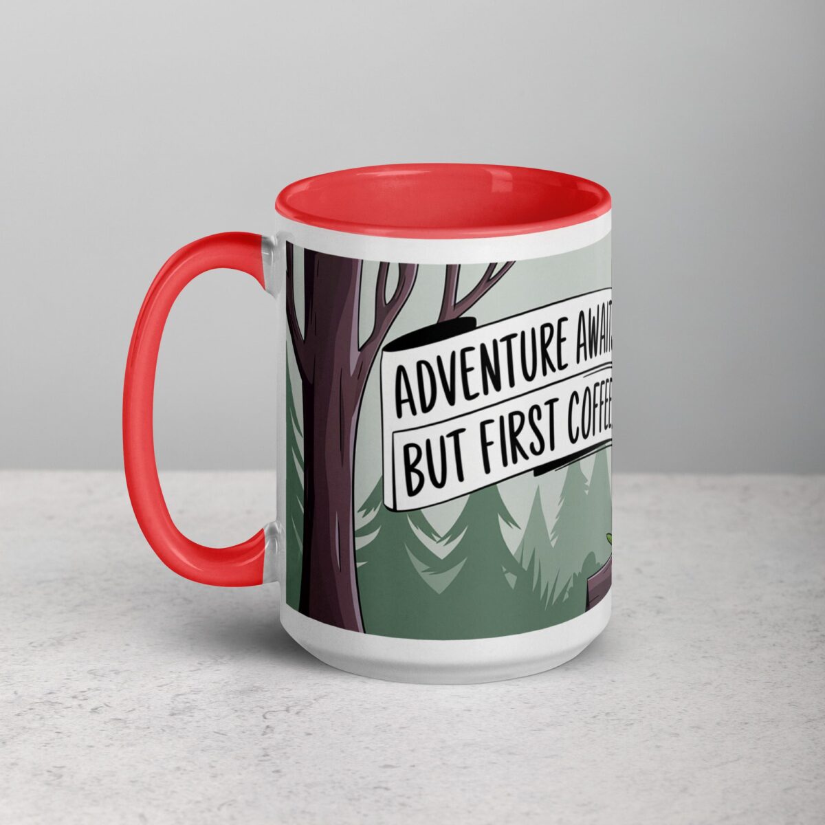 Adventure Awaits, But First Coffee Moose Mug - Image 11