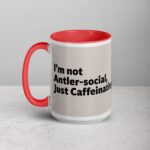 I’m Not Antler-Social, Just Caffeinating Moose Mug - Image 11