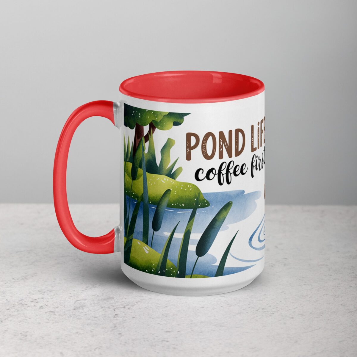 Pond Life, Coffee First Mug - Image 11