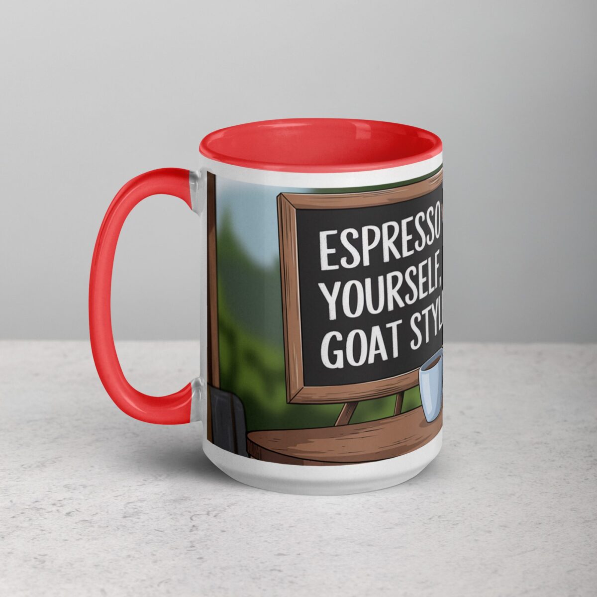 Espresso Yourself, Goat Style Coffee Mug - Image 11