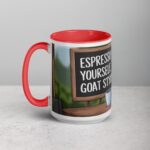 Espresso Yourself, Goat Style Coffee Mug - Image 11