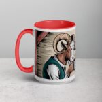 Horned and Caffeinated Goat Coffee Mug - Image 11