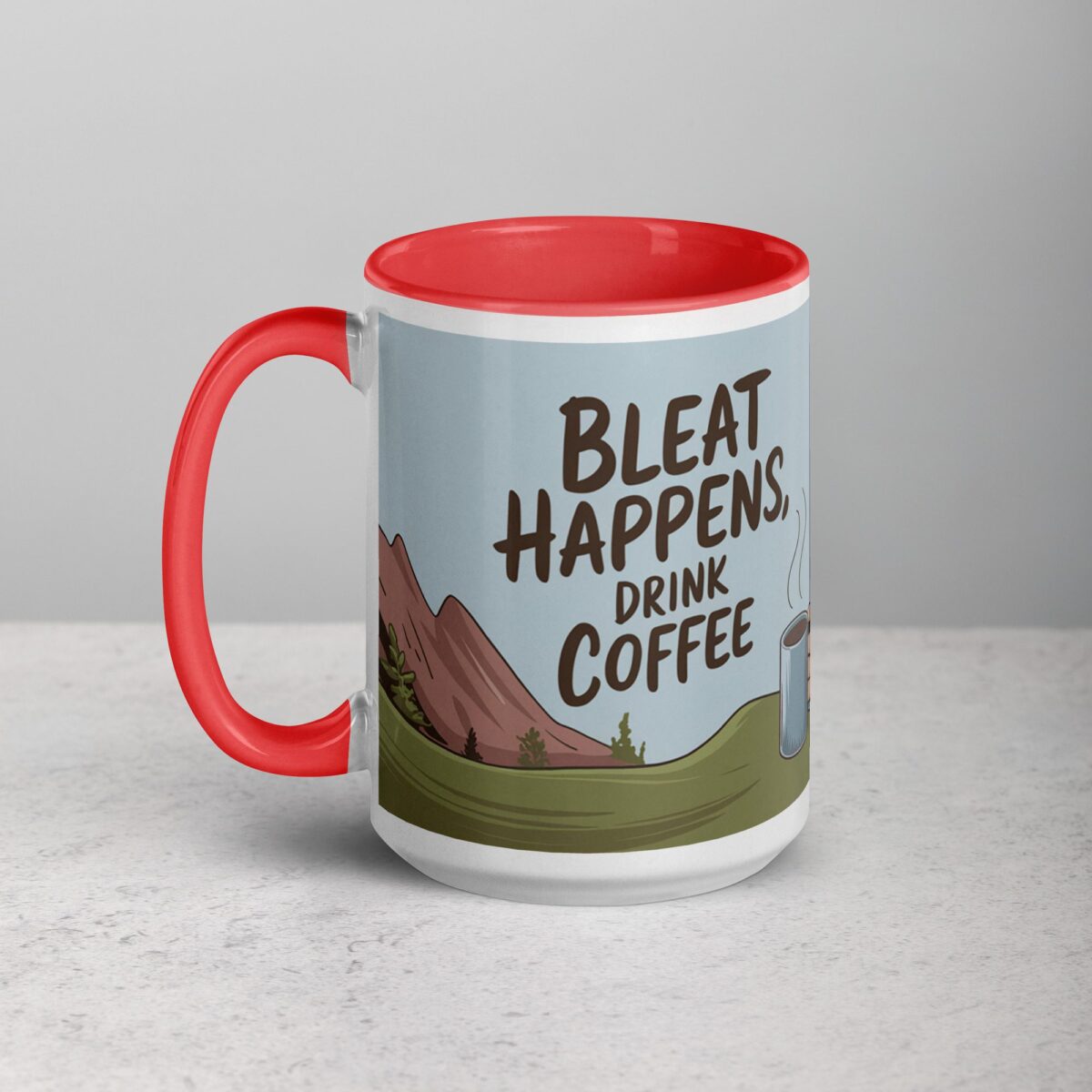 Bleat Happens, Drink Coffee Goat Mug - Image 11