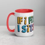 If I Fits, I Sits Cat Coffee Mug & Tea Cup - Image 11