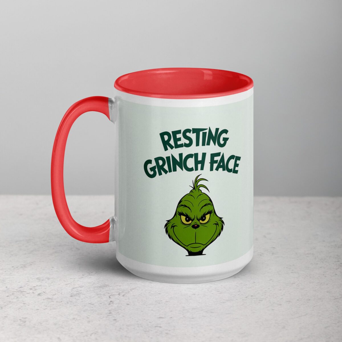 Resting Grinch Face Christmas Coffee Mug - Image 11