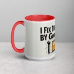 I Fix Things... By Googling It Dad Coffee Mug - Image 11