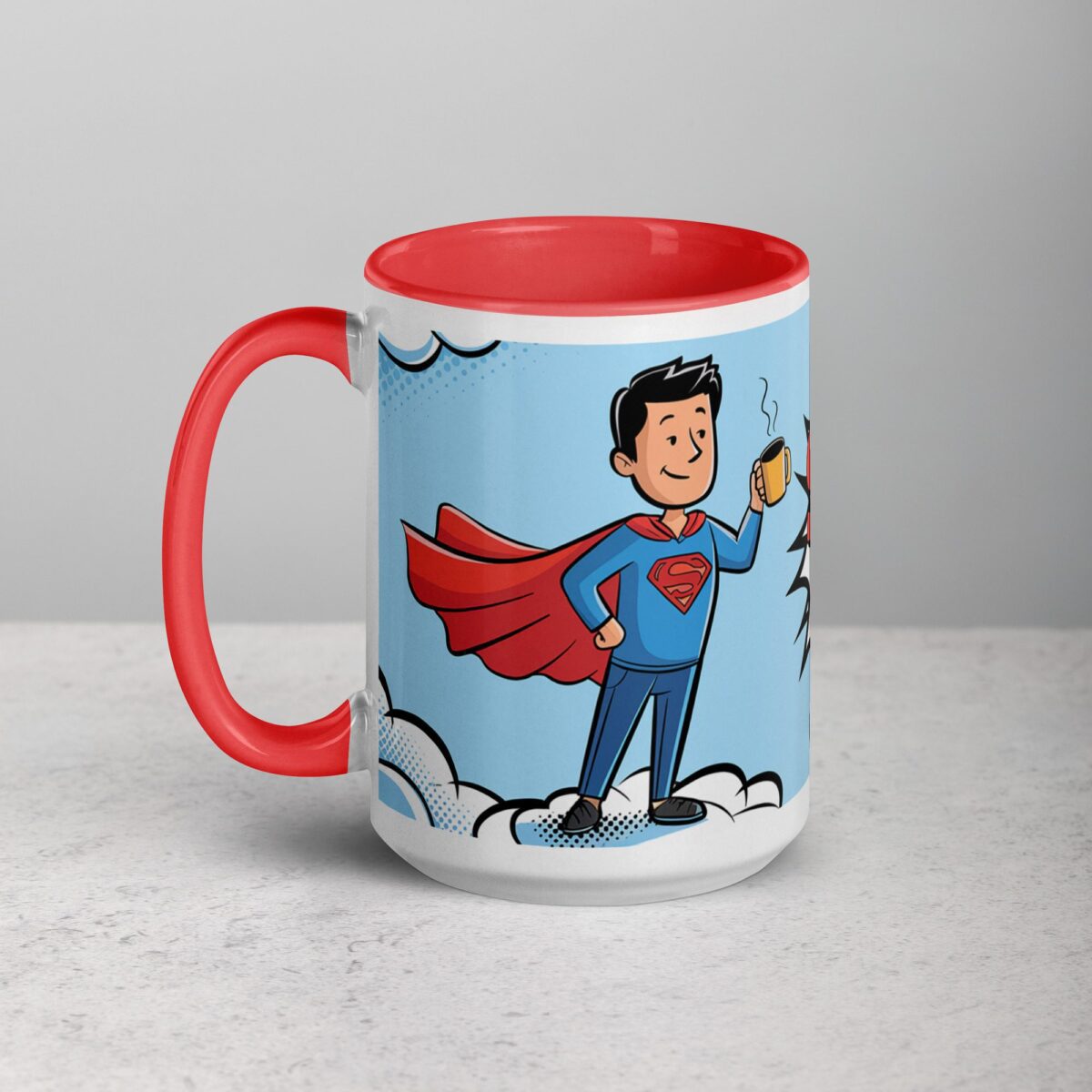 Super Dad Superhero Coffee Mug - Image 11