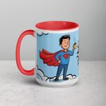 Super Dad Superhero Coffee Mug - Image 11
