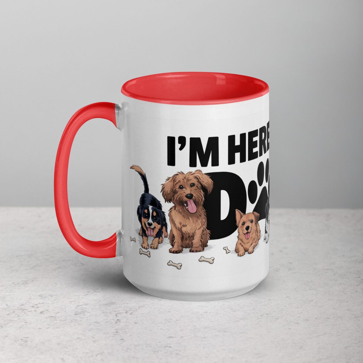 I’m Here for the Dogs Coffee Mug - Image 11