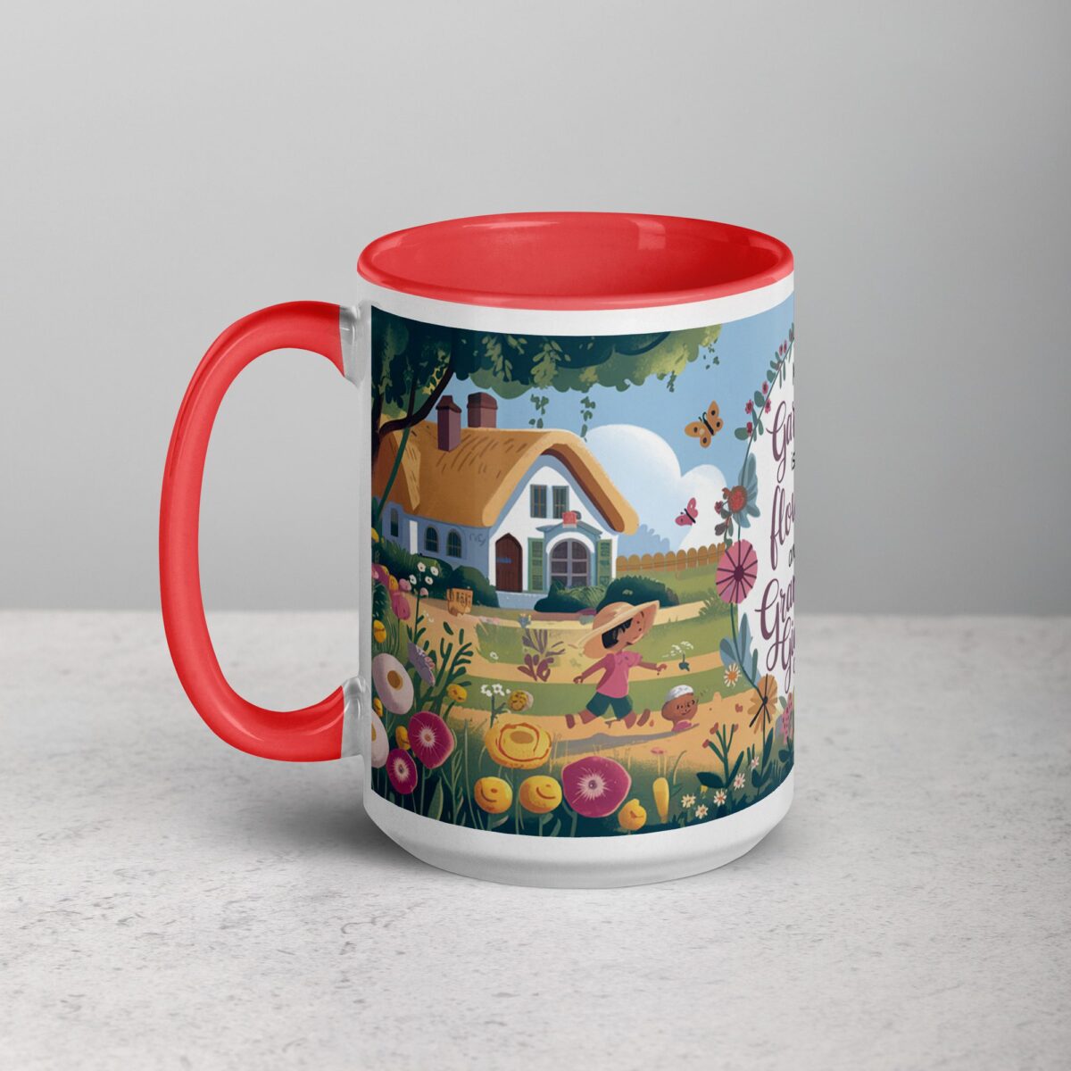 My Garden Is Full of Flowers and Grandkid Giggles Mug - Image 11
