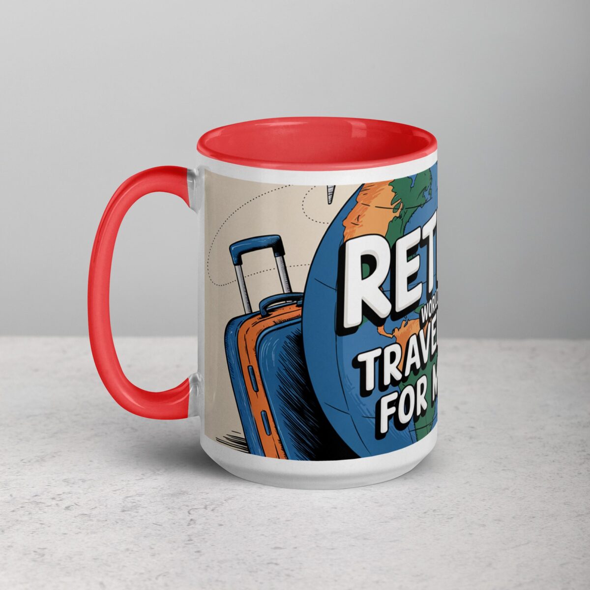 Retired: World’s Best Travel Agent for Myself Mug - Image 11