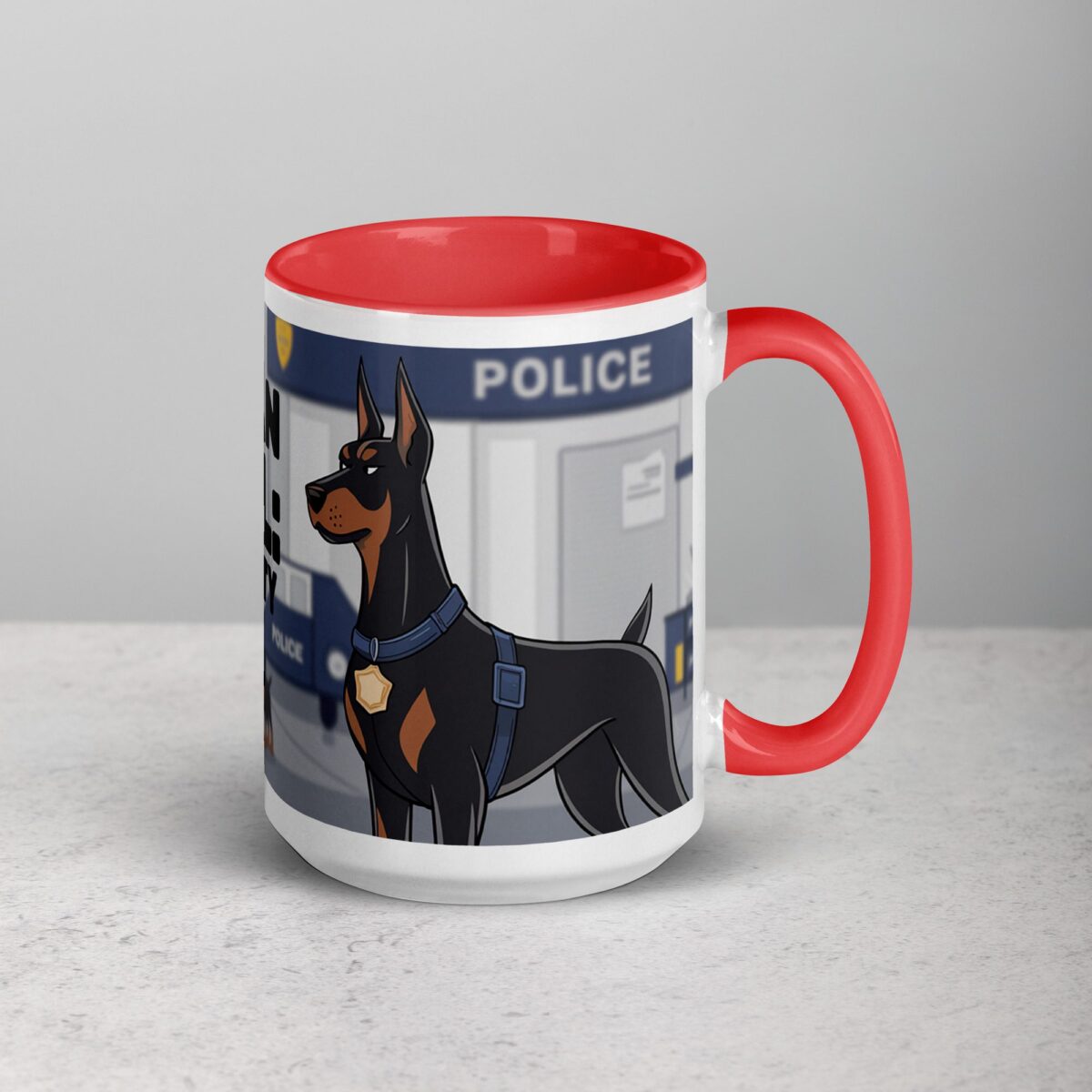 Doberman Patrol: Always on Duty Coffee Mug & Tea Cup - Image 12