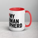 I ❤️ My German Shepherd Coffee Mug & Tea Cup - Image 12